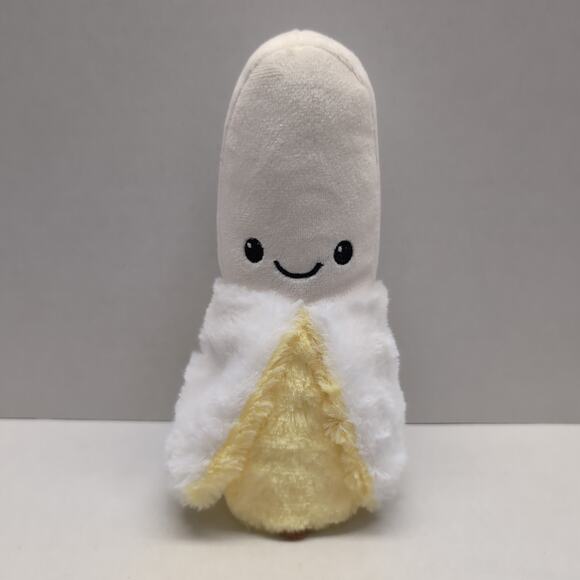 Squishable Peeled Banana Plush Smiling Face Stuffed Toy Beanbag - Picture 2 of 9
